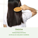 Hair Brush Boar Bristle Hair Brush with Nylon Pins Bamboo Paddle Detangler  H4B7