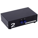 2 Pairs 2-Way AV Switch RCA Switcher 2 In 1 Out Composite Video L/R Audio