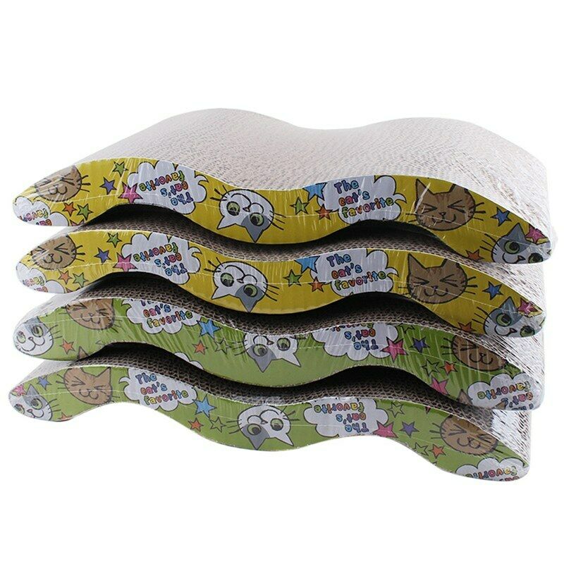 43x21cm Cat Scratcher Corrugated Scratching Board Pad Kitten Claws Care Int