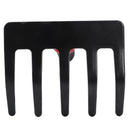 Black Nonslip Handle Metal Head Lawn Garden Rake Hand Tool 12.1" L7B1
