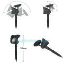 Solar Powered LED Landscape Yard Spot Light Outdoor Garden Path Lawn Lamp
