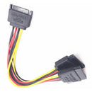 SATA 15 pin Power Splitter Cable Male to Female Adapter for HDD Hard Drive