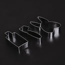 3pcs Stainless Steel Biscuits Mold Toothpaste Toothbrush Tooth Cake Cutter