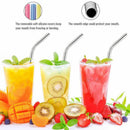 Stainless Steel Straws, 10.5 inches Reusable Drinking Straws for Tumblers,  A6P1