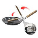 Folding Handle Grip Grill or BBQ Hot Plate Pans, Cooking Tools Baking Mold Tray