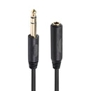6.35 Headphone Extension Cable TRS 1/4" Male to Female Cord Stereo New 6ft