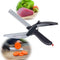 2In1 Spring Vegetable Kitchen Smart Scissors With Cutting Board Home Top