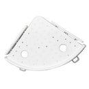 Plastic Bathroom Kitchen Shower Shelf Corner Bath Storage Rack Wall Mounted