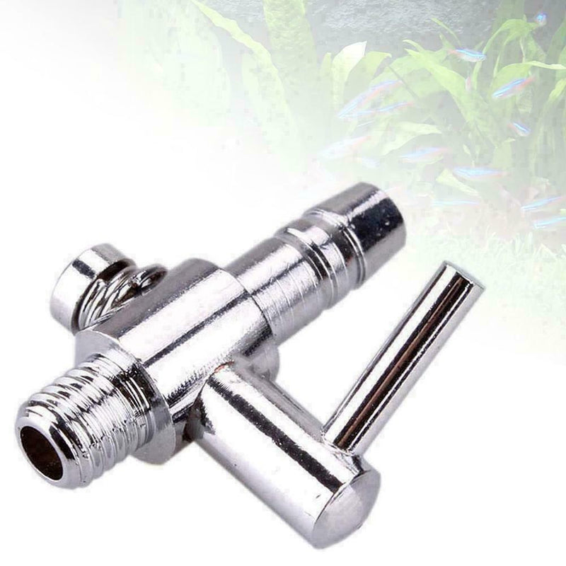 5pcs Thread Stainless Steel Aquarium Air Flow Distributor Lever Control Val Favo