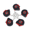 Retractable Ruler Tape Measure Key Chain Mini Pocket Size Metric 1m/3.28Ft/39 lj