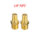 2x 1/8" NPT MPT Solid Brass Air Compressor Tank Fill Valve Schrader Accessories
