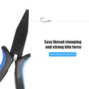 Flat Nose Fish Hook Tying Plier Duckbill Pliers with Spring Fishing Tools