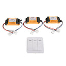 3 Way Relay Smart Wireless Remote Control Switch Transmitter & Receiver 50/60Hz