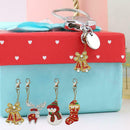 4pcs DIY Full Drill Special Shaped Diamond Painting Christmas Keyring Decor