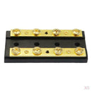 5 Pieces Marine Boat 4 Gang Duel Buss Bar Block 8 Terminal 32V60A Brass