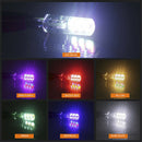 2pcs T10 5050 W5W 6 SMD Remote Control RGB LED Car Dome Reading Light Lamp Bulb