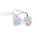 Ceramic Windchimes Lucky Cat Pendant Wind Chimes Car Ornament Home Decor BX