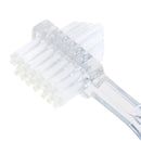 Double Side Denture Brush Ultra Soft Bristle Head False Teeth Toothbrush Oral Nw