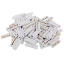 100 Pieces White Wood Buttons Flat back fits Diy Sewing Scrapbooking Crafts