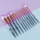 12pcs Pro Makeup Brushes Set Eye Shadow Foundation Powder Lip Make Up Brushes