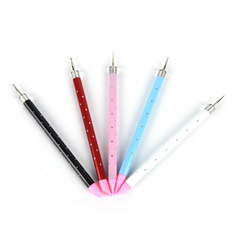 Double Different Head Dotting Pen Nail Dotting Tool Tips Bead Picker Wax Pen  Gw