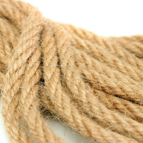 2pcs 10M Long Jute Twine Natural Hemp Bound String Rope Thick DIY Home Deco