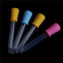 2Pcs Newborn Baby Plastic Silicone Feeding Medicine Dropper Spoon Burette ME