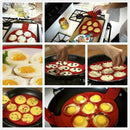 Flip Cooker Pancakes Mold - New Upgrade Silicone Pancake Molds 7 Circles Re B4C2