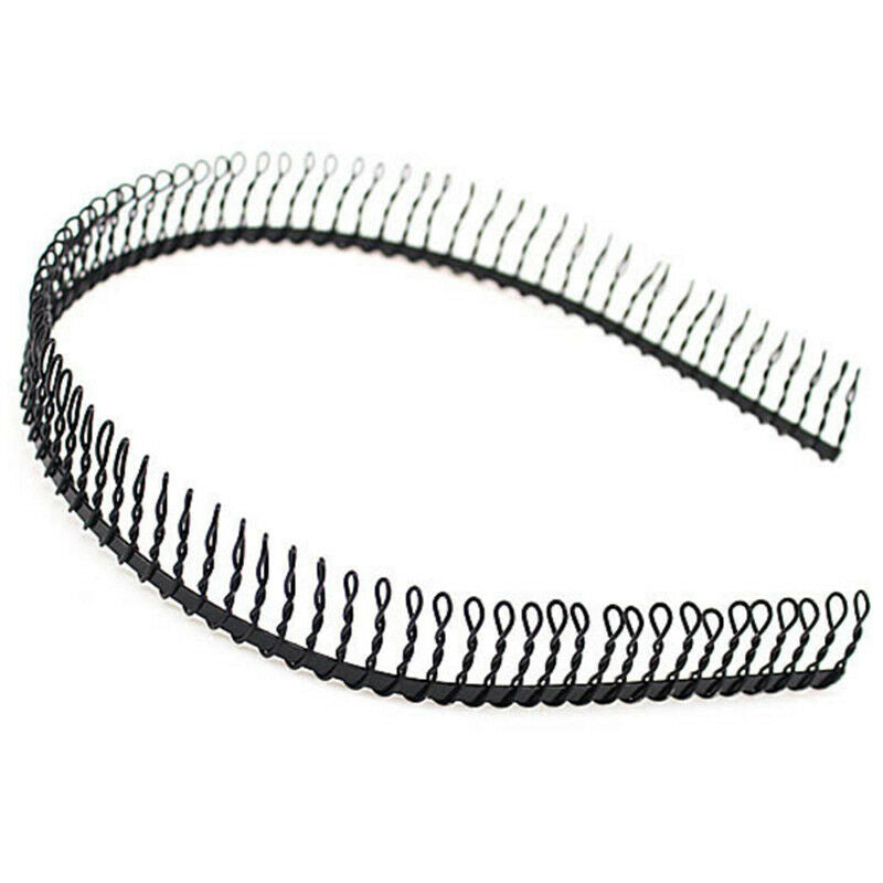 Practical Black Metal Teeth Comb Hairband Hair Hoop Headband For Woman Sexy OS