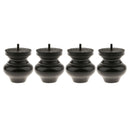 4Pcs Wood Furniture Feet Sofa Leg Couch Bed Ottoman Cabinet Plinth 10cm