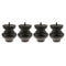4Pcs Wood Furniture Feet Sofa Leg Couch Bed Ottoman Cabinet Plinth 10cm