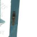 Decorative Key Rack Wooden Key Cabinet with 6 Hooks, 21x6x25cm-Blue