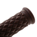 4 xMotorcycle Brown Aluminum Classic Hand Grips 0.87" Handle Bar Brown+Black