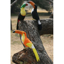 Artificial Xmas Feather Birds Toucan Tree Decorations Craft Ornaments