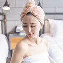 3Pcs Lady Microfiber Ultra Absorbent Soft Hair Drying Towel Turban Bath Cap