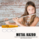 Kazoo Metal Musical Instrument Portable for Beginner Music Lover Kid Party Gift