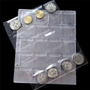 1 Page 20 Pockets Plastic Coin Holders Storage Collection Money Album Case ~ï¼ˆ