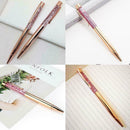 Novelty Rainbow Crystal Diamond Pen Ballpoint Pens Stationery Office Kit Sc V8V6