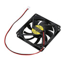 5X(DC 12V 0.18A 2 Pin Connector PC Computer Case Cooling Fan 80x80mm C2C5)