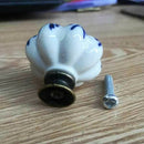 Pumpkin Shaped Ceramic Pull Handle Knob Retro Door