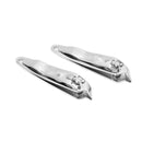 2pcs Finger Toe Slant Edge Nail Clipper Pedicure Manicure Trimmer Cuticle Cutter