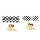 2 Pcs Pet Gate Folding Free Standing Panel Wood Pet Dog Safety Fence