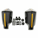 1 Pair Universal Motorcycle Scooter Handguards Handguard for 7/8 Bar Black