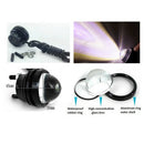 2pcs white fish eye drl led projector fog light daytime running light led bul-OZ