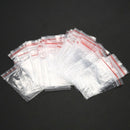 Clear Grip Self Press Seal Resealable Polythene Zip Lock Plastic Jewelry 100M9C7