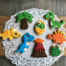 8pcs dinosaur volcano Cutter Sugarcraft Cake Decorating Cookies Pastry Mould FT
