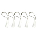 12X Shower Curtain Rings Balls Curtain Rings Stainless Steel Rings for Show C5P3