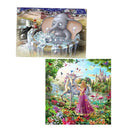 2Pcs Fantasy DIY 5D Diamond Painting Cartoon Embroidery Kit For Room Decor