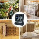 1XDigital Display Thermometer humidity clock Colorful Weather Alarm Calenda W5H4