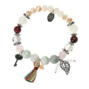 Bohemia Retro Romantic Charms Bracelet Lady Crystal Feather Chic Jewelry